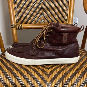 Polo Ralph Lauren Leather Tavis Boots Size 14